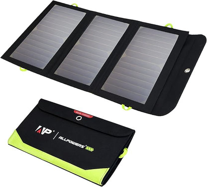ALLPOWERS 21W 5V Foldable Solar Panel Charger, SP002 Solar Charging Kit by ALLPOWERS