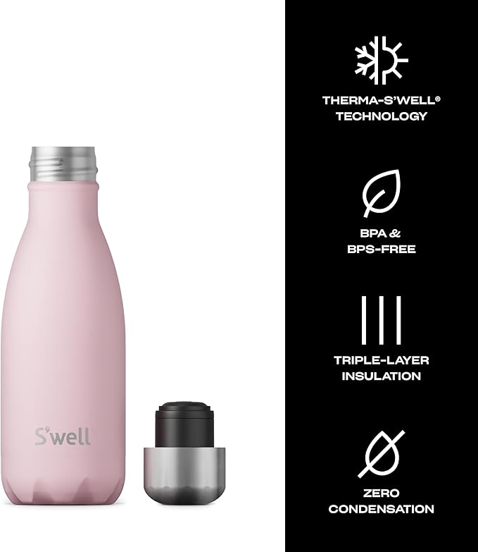 S'well Stainless Steel Water Bottle, Triple Layered Vacuum Insulated Containers - Image 3