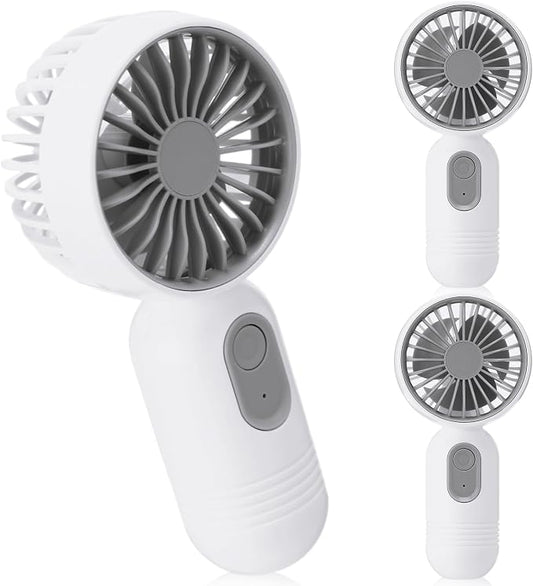Rossesay 3 Pcs Mini Portable Fan Bulk Cute Handheld Lightweight Small Little by Rossesay