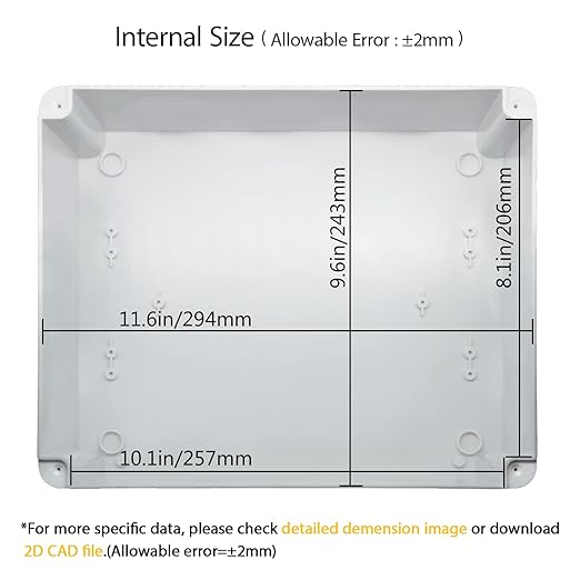 LeMotech Junction Box, Electrical Box IP65 Water Resistant Dustproof ABS - Image 3