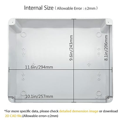 LeMotech Junction Box, Electrical Box IP65 Water Resistant Dustproof ABS - Image 3
