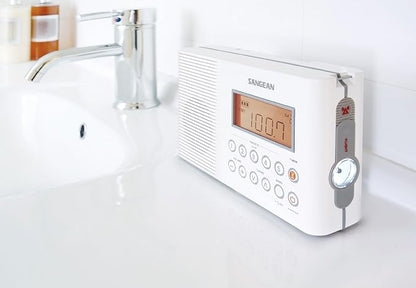Sangean H201 Shower Radio AM/FM Waterproof, Weather Alert Radio - Image 4