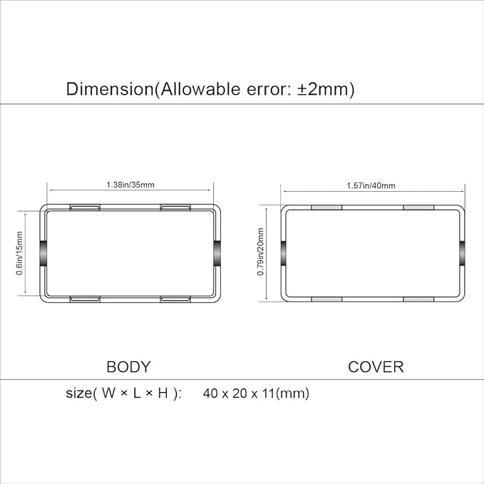 LeMotech 5Pcs ABS Plastic Electrical Project Case Power Junction Box, Project - Image 7