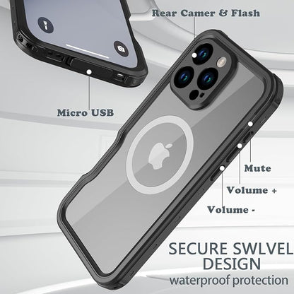 for iPhone 16 Pro Max Case Waterproof, Full-Body Hard Case Built-in - Image 6