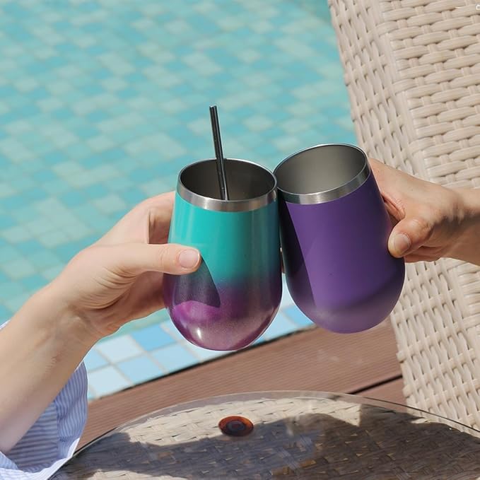 MEWAY 12oz Stainless Steel Wine Tumbler - Image 7