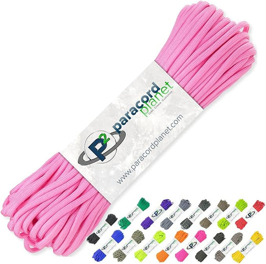 Paracord Planet 100' Hanks Parachute 550 Cord Type III 7 Strand Paracord Top 40 by ParacordPlanet