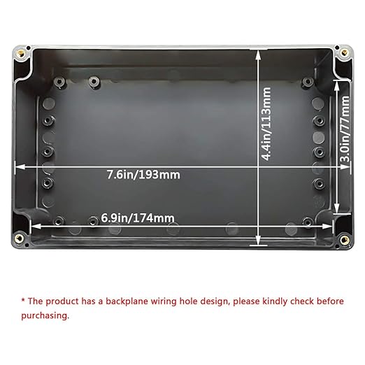 LeMotech ABS Plastic Electrical Project Case Power Junction Box, Project Box - Image 2