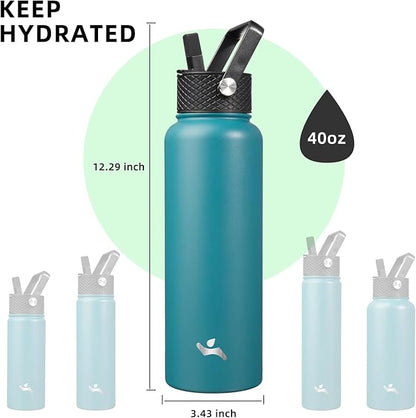 Konokyo 40oz Insulated Water Bottle Stainless Steel Sport Bottles - Image 5