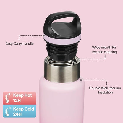 BJPKPK Insulated Water Bottle 18OZ Stainless Steel Water Bottle - Image 2