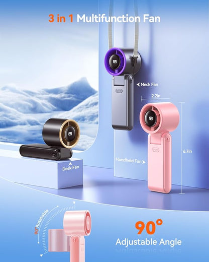 Portable Handheld Turbo Fan, 199 Gear Speed, 24 Hs Cooling Time, 5500mAh - Image 5