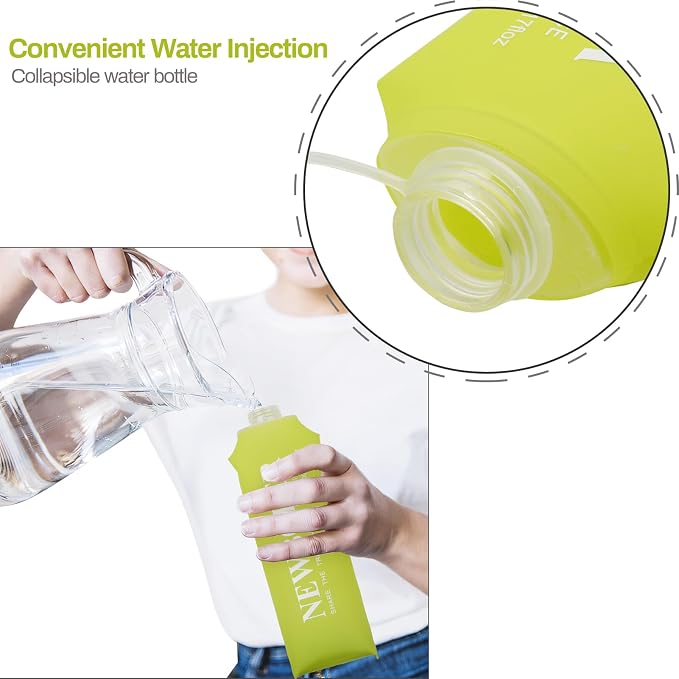 Soft Flask Running Bottles Collapsible Water Bottle Foldable - Image 4