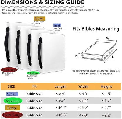 Leather Bible Cover Case for Men PU Bible Case - Image 3