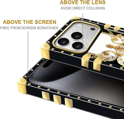 for iPhone 17 Pro Max Case Luxury Golden Decoration - Image 7