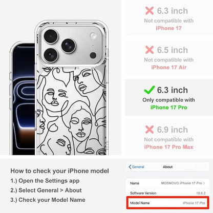 MOSNOVO for iPhone 17 Pro Case | Military Grade 6.6ft Drop Tested | Camera - Image 2