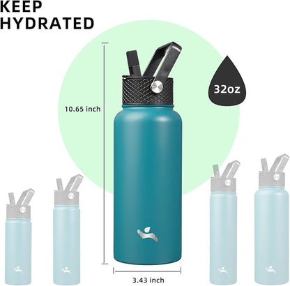 Konokyo 32 oz Insulated Water Bottle Stainless Steel Sport Bottles - Image 5