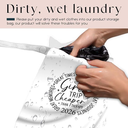 2Pcs Girls Trip Gifts Wet Dry Bag, Beach Bag Wet Bag Favors, Aloha Bags - Image 3