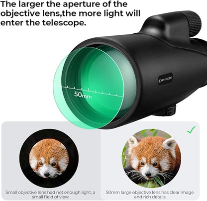 K&F Concept 12X50 HD Monoculars, Monoculars Telescope - Image 4
