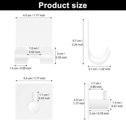 CGBE Razor Holder for Shower, 4 Packs Shaver Holder and 4 Packs Shower Hooks - Image 3