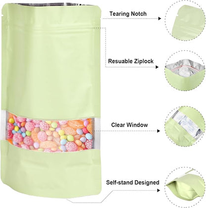 5.9"x8.6" 120pcs Mylar Bags for Food Storage, Smell Proof Bag - Image 3