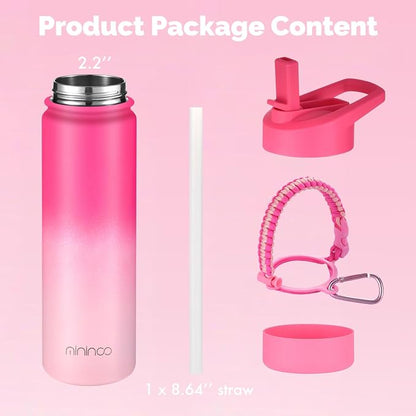 mininoo Insulated Stainless Steel Water Bottle - Image 8