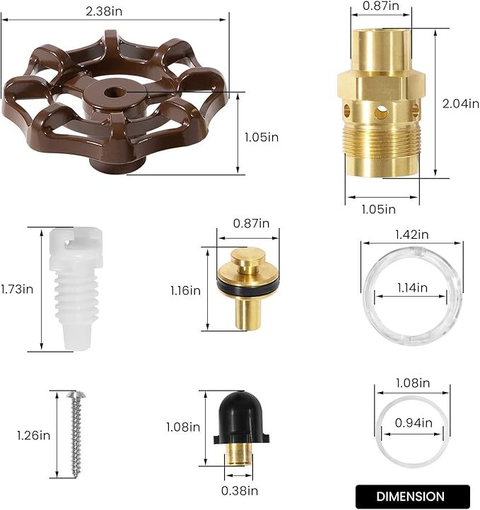 RK-25 Repair Kit for Woodford Model 20 25 27 Faucet Outdoor Wall Faucet Repair - Image 6
