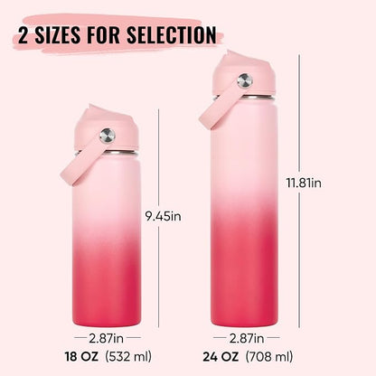 Fijinhom 24oz Insulated Stainless Steel Water Bottle, Wide Mouth Double Wall - Image 2