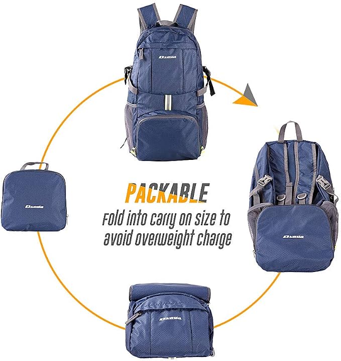35L Lightweight Packable Backpack Waterproof Durable Hiking Travel Backpack - Image 5