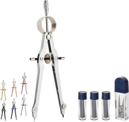 Mr. Pen- Professional Compass for Geometry, Extra Lead, Metal Compass, Compass by MrPen