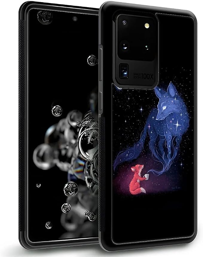 for Samsung Galaxy S20 Ultra Case, Galaxy Fox Wolf Pattern Graphic Design Girl - Image 2