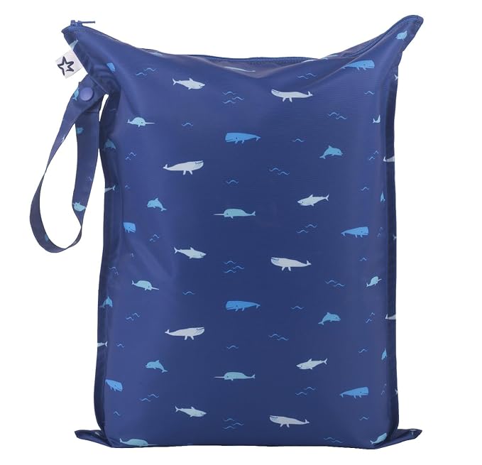 Tiny Twinkle Mess Proof Wet Bags | 1-Pack Reusable Waterproof Wet Bags by TinyTwinkle