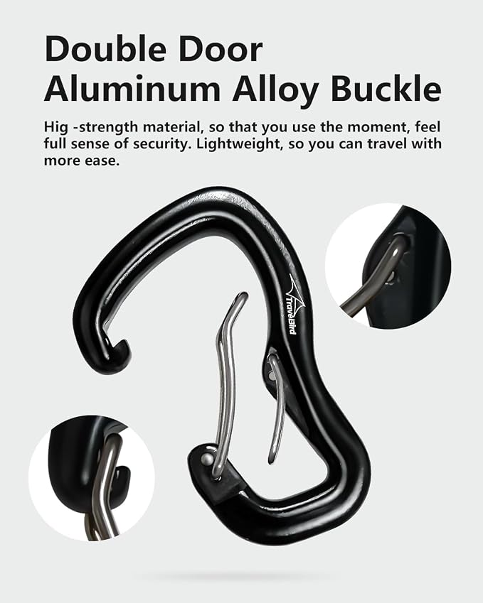 Heavy Duty Carabiner Clip Hook 8KN, - Image 8