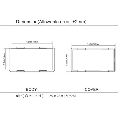 LeMotech 5Pcs ABS Plastic Electrical Project Case Power Junction Box, Project - Image 8
