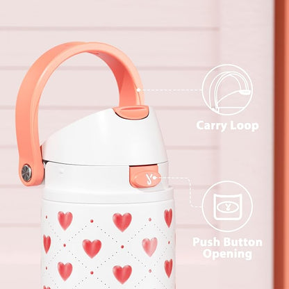 24 oz Valentine's Day Water Bottle: Meoky Stainless Steel Water Bottle - Image 4