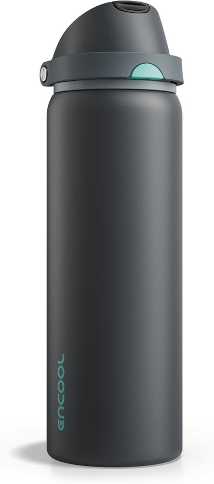 Insulated Water Bottle with Straw by ENCOOL
