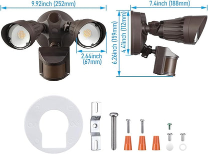 LEONLITE 3CCT LED Security Light, Motion Sensor Outdoor Lights, Dusk to Dawn - Image 9