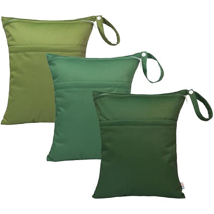 ALVABABY 3pcs Baby Cloth Diaper Wet/Dry Bags|Waterproof Reusable by ALVABABY