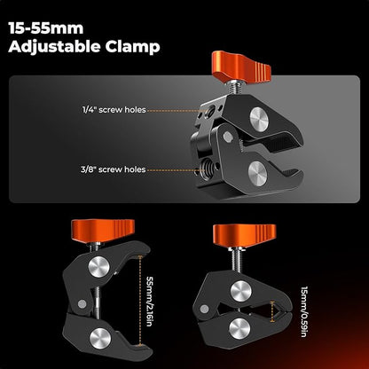 K&F CONCEPT 9.8" Magic Arm Clamp - Image 5