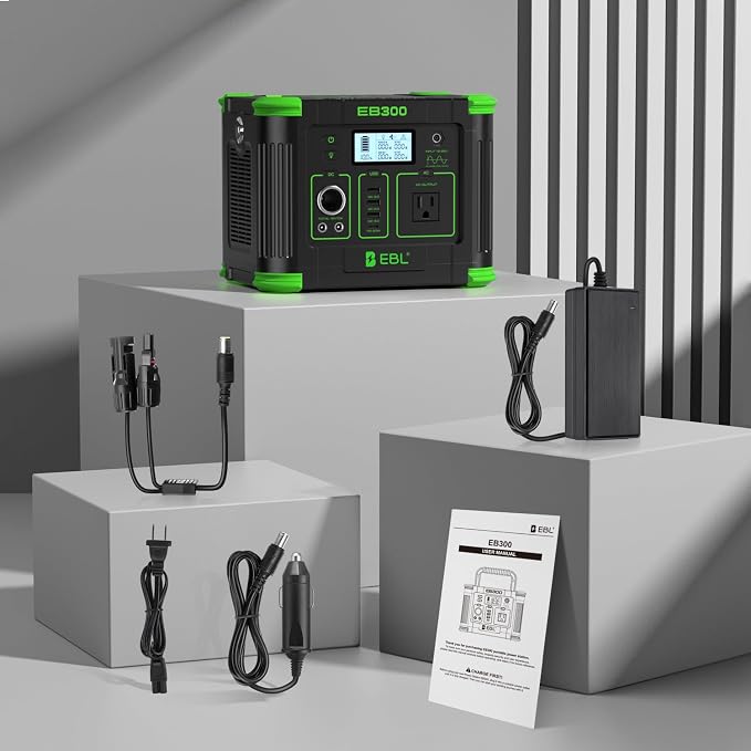 EBL Portable Power Station, 330W 288.6Wh Solar Generator 60W USB-C PD, 5W - Image 8