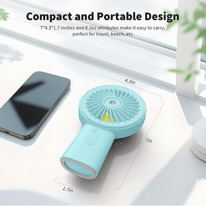 Otlonpe Handheld Misting Fan Portable, Small Personal Hand Held Rechargeable - Image 6