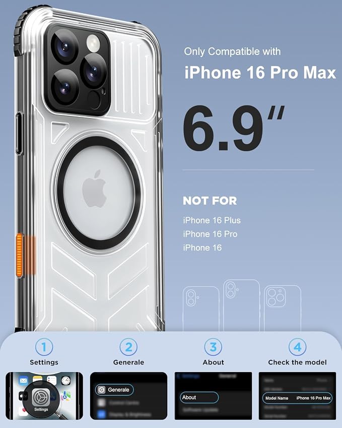 for iPhone 16 Pro Max Waterproof Case - Image 9