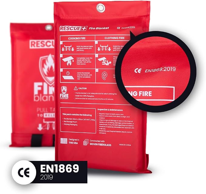 Rescue+ Emergency Fire Blanket for Home, Workplace & Travel, 40” x 40” - Image 6