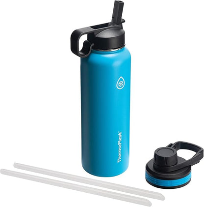 ThermoFlask 40 oz Double Wall Vacuum Insulated Stainless Steel Water Bottle by ThermoFlask