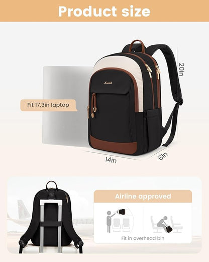 LOVEVOOK 17.3 Inch Laptop Backpack Women, Fashion Backpack - Image 4
