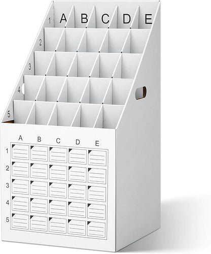 Menkxi 1 Pack 25 Slot Roll File Holder Vertical Blueprint Storage Organizer by Menkxi