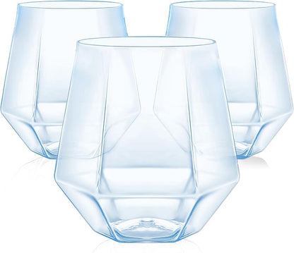 Maaacute 40 Pack Plastic Stemless Wine cocktail Whiskey Champagne Glasses by Maaacute