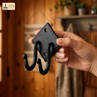 Mystic Colonial Rustic Hand Forged Iron Wall Hook - Image 3