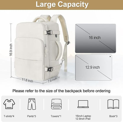 Sinaliy Travel Backpack for Women, Carry On Backpack Flight Approved, Personal - Image 9