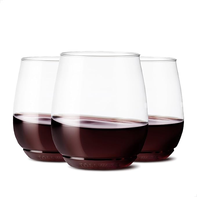 TOSSWARE POP 14oz Vino SET OF 48, Recyclable, Unbreakable Unbreakable & Crystal by TOSSWARE