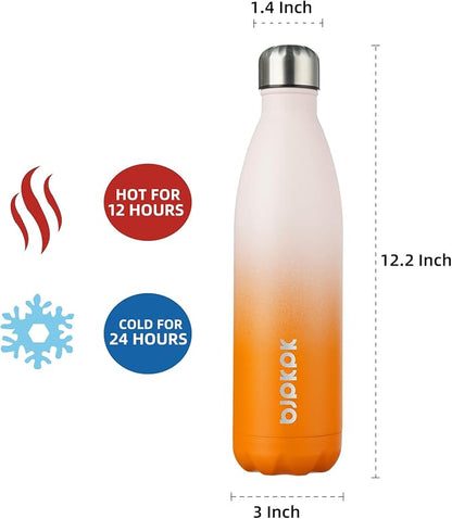 BJPKPK 25oz Insulated Stainless Steel Water Bottles, Sports Water Bottles Keep - Image 2