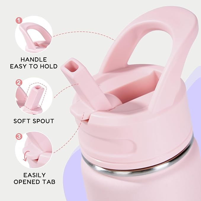 12oz Kids Water Bottle for School, Toddler Water Bottles - Image 4